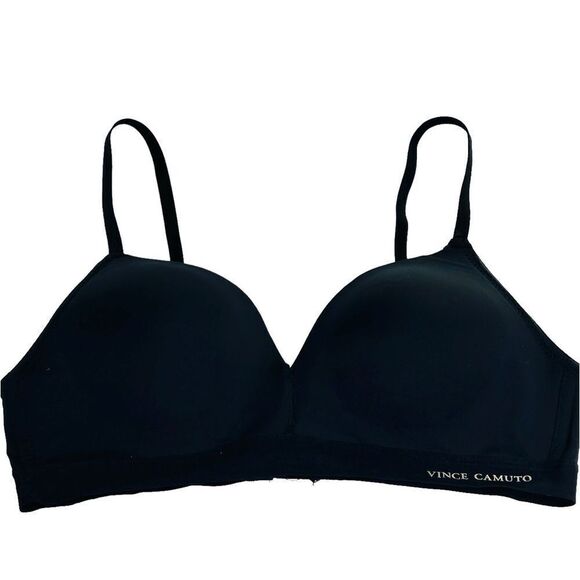 Vince Camuto black soft cup wireless lightly lined bra size 36B - Picture 1 of 4